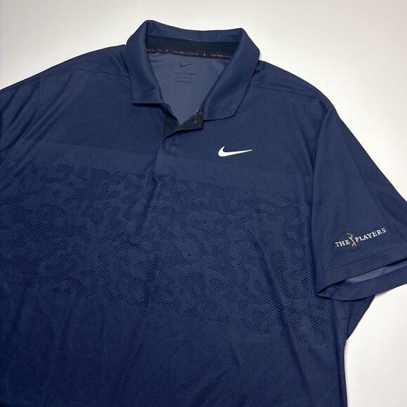 Nike Golf Tiger Woods Players Championship TPC Mesh Dry Fit Men's XXL Polo Shirt - Picture 4 of 9